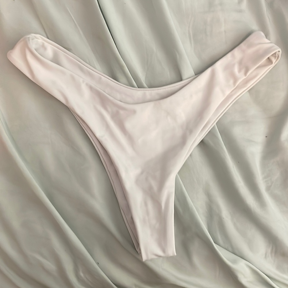 White thong bikini